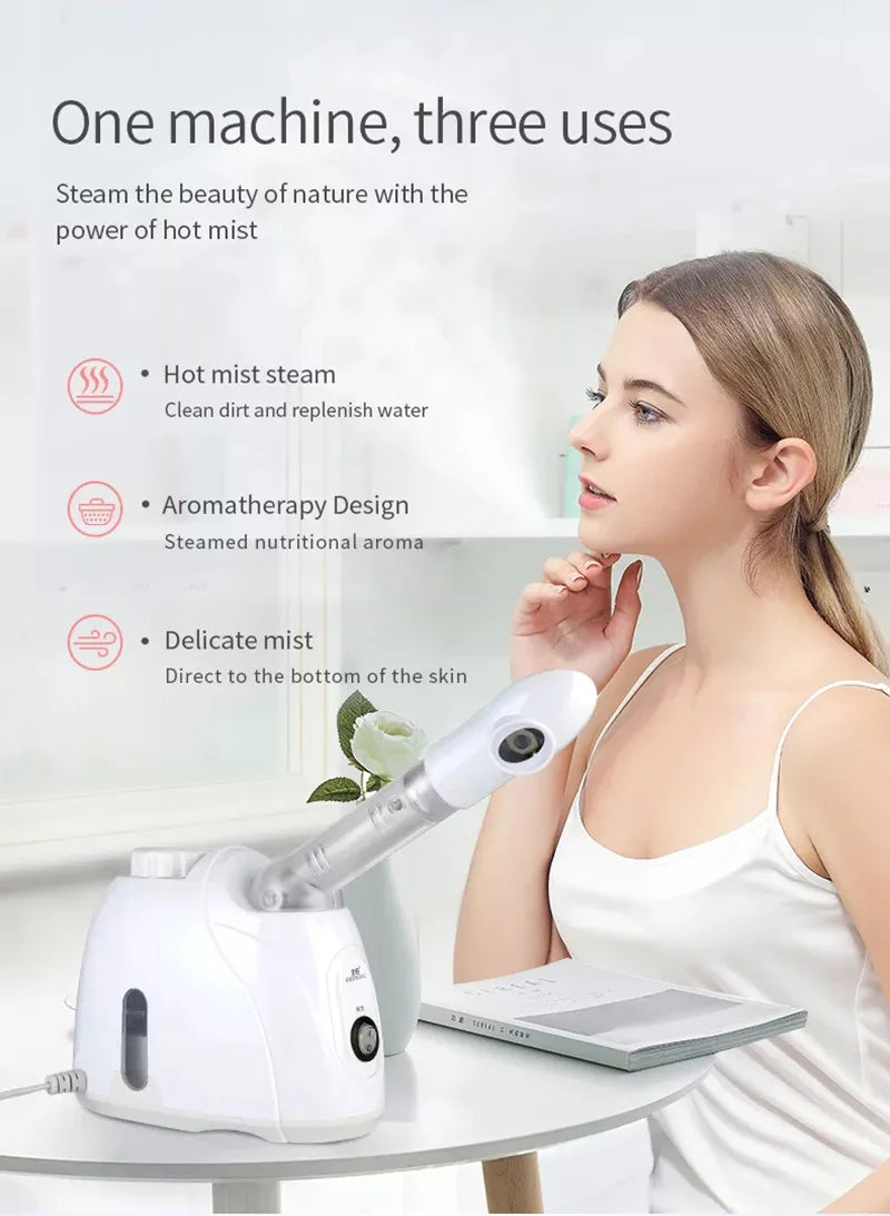 Ozone Facial Steamer  for Face Deep Cleaning.