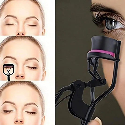 Eyelash Curler with 10pcs Replacement Pads Women Professional Eyelashes Curling Tweezers Clips Lasting Eyes Makeup Beauty Tools