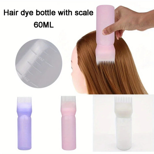 2pcs/Set Silicone Hair Comb With Root Comb Applicator